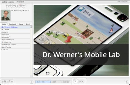 The Rapid E-Learning Blog - Dr. Werner Oppelbaumer explains the future of mobile learning