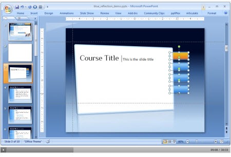 The Rapid E-Learning Blog - tutorial on how to desing PowerPoint templates for elearning