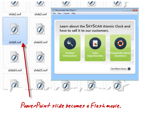The Rapid E-Learning Blog - PowerPoint slide becomes a Flash movie
