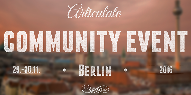 Articulate Community Event Berlin 2016