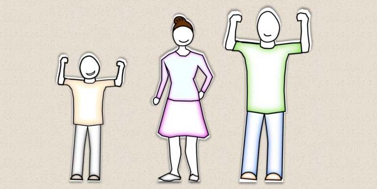 Handgezeichnete Figuren von Tracy Carroll