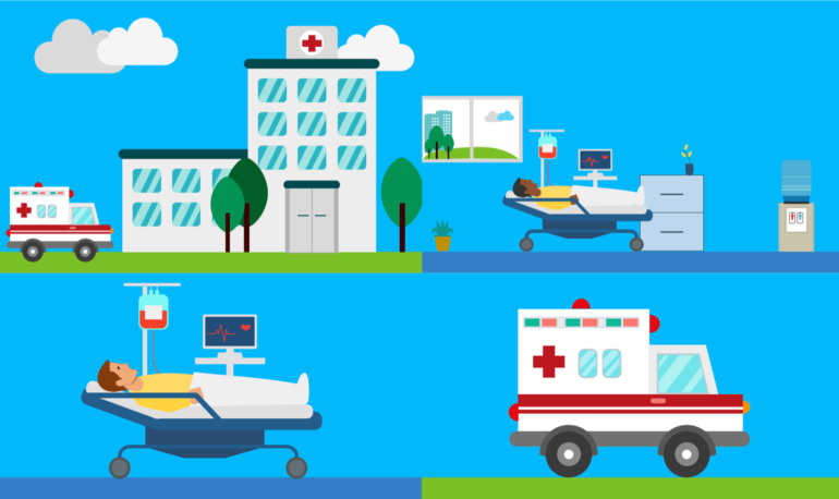 Krankenhaus-Illustrationen