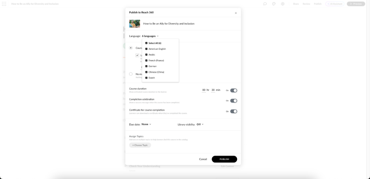 Articulate 360 erfindet die E-Learning-Kursübersetzung neu - Articulate
