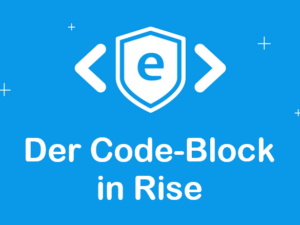 Was mit dem Code-Block in Rise alles möglich ist