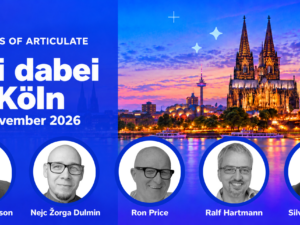Masters of Articulate in Köln, 19. November 2026