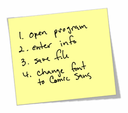 The Rapid E-Learning Blog - Post-It Note sample