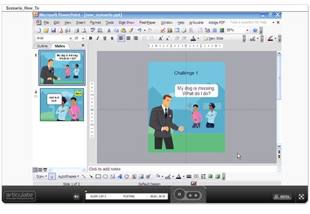 The Rapid E-Learning Blog - How to build an elearning scenario in PowerPoint