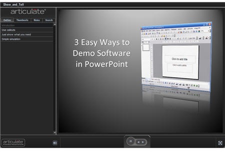 The Rapid E-Learning Blog - Three easy ways to do software demos in PowerPoint