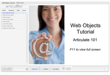 The Rapid E-Learning Blog - Web object tutorial