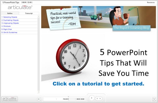 The Rapid E-Learning Blog: 5 PowerPoint Tips tutorial