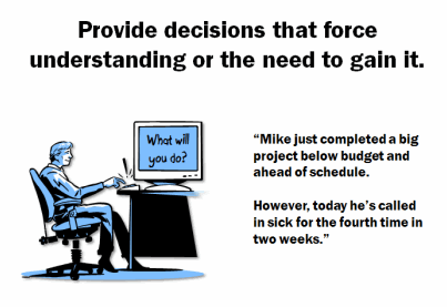 The Rapid E-Learning Blog: Provide decisions that force understanding