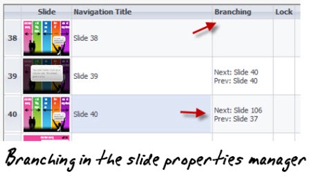 The Rapid E-Learning Blog - Branching in the slide properties manager
