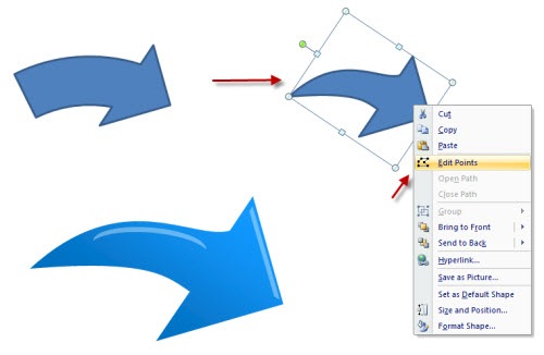 The Rapid E-Learning Blog - Create the swish effect by editing the points.