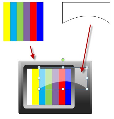 The Rapid E-Learning Blog - create the color bars and gel look in PowerPoint