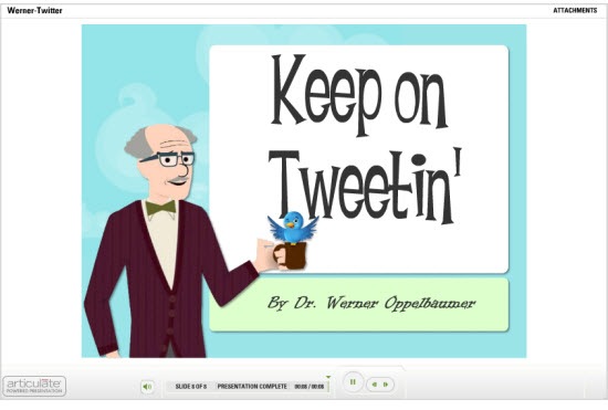 The Rapid E-Learning Blog - Dr. Werner Oppelbaumer explains Twitter