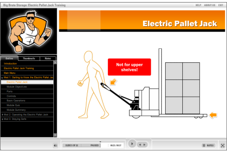 The Rapid E-Learning Blog - Pallet Jack elearning demo