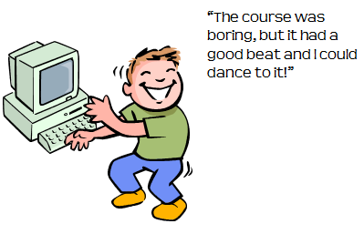 The Rapid E-Learning Blog - the elearning course was boring, but it had a beat and I could dance to it