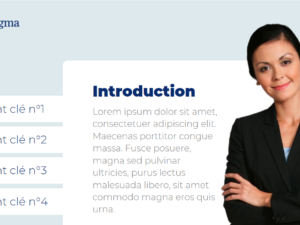 Template PowerPoint/Studio 360 : onglets interactifs basiques