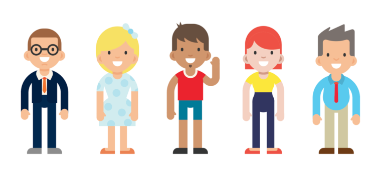 Lot De Personnages Flat Design Gratuit Articulate