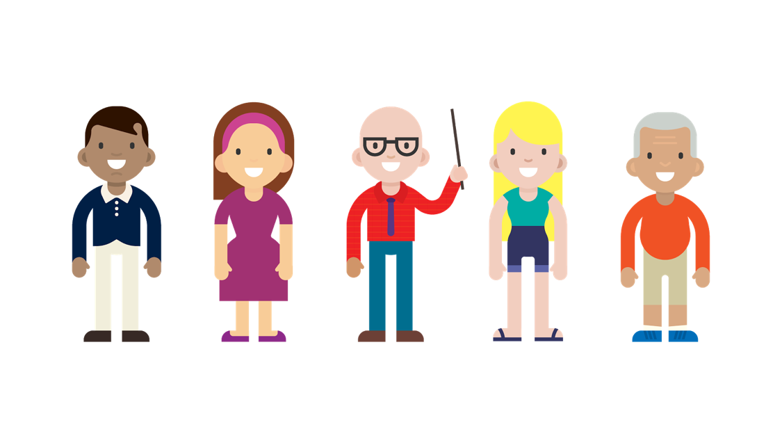 Personnages Flat Design Gratuits Articulate