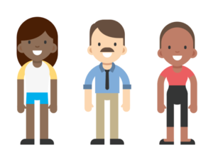 Un nouveau lot de personnages flat design gratuit