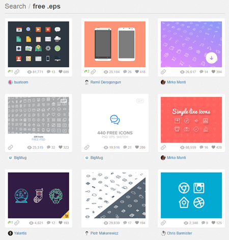 free vector images via dribbble