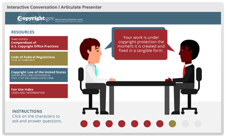 Free PowerPoint template interaction example
