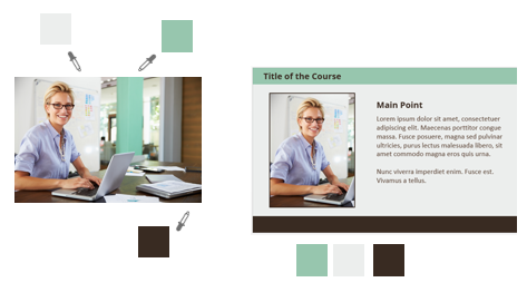 create e-learning template PowerPoint