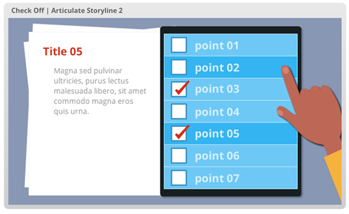 free e-learning template Storyline version