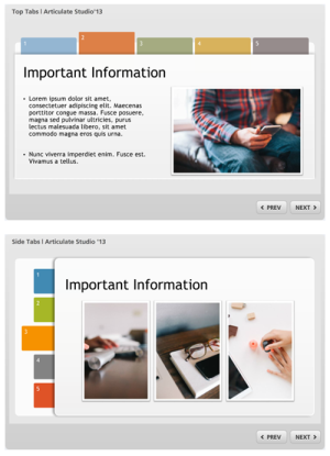 Free PowerPoint Template: Tabs Interaction The Rapid E Learning Blog Free PowerPoint Template: Tabs Interaction The Rapid E Learning Blog
