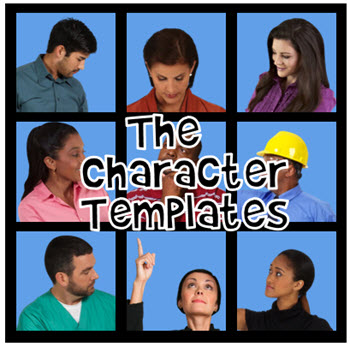 character templates for e-learning