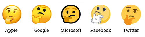 insert emojis look different