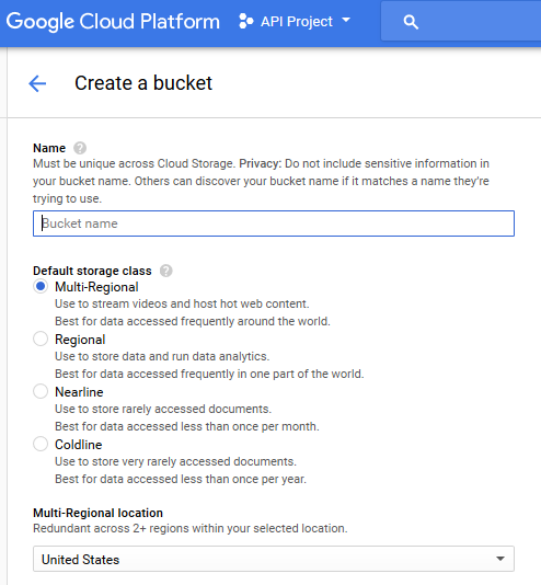 Google Storage share courses online free create bucket