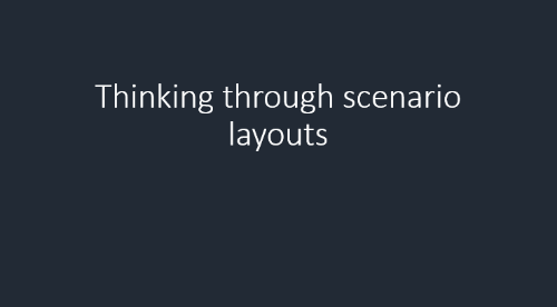 branched scenario layouts