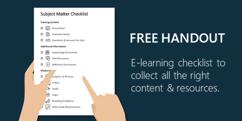free subject matter expert handout