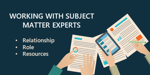 Three R's of subject matter experts 